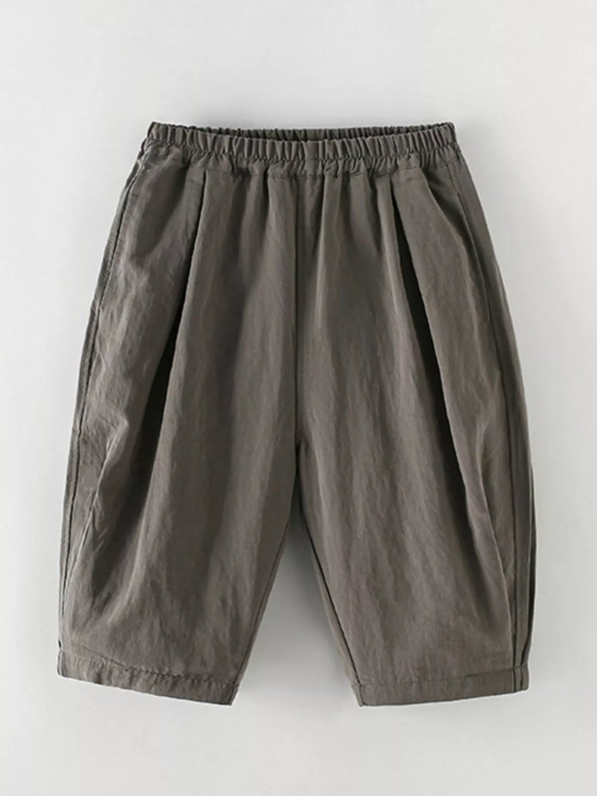 Loose Fit Capris in Dark Gray, product view 2