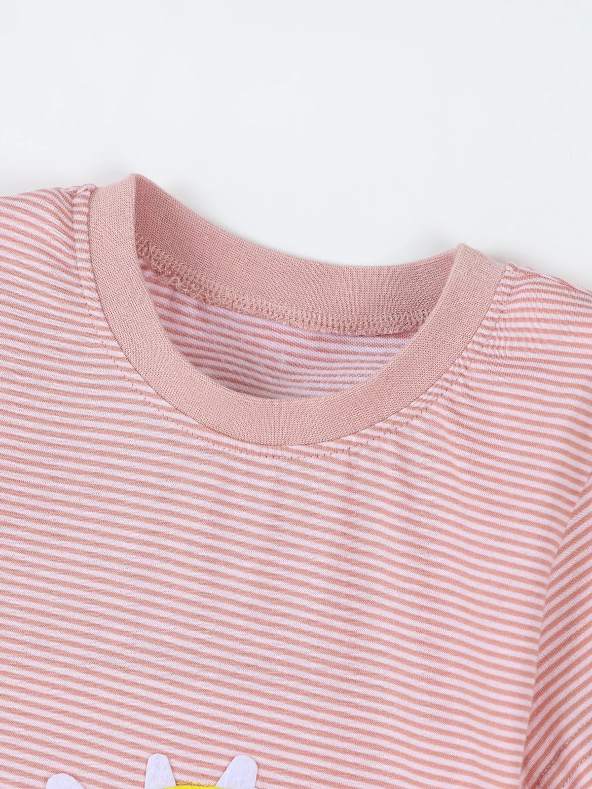 Striped Dinosaur Short Sleeve Tee in Orange, product view 3