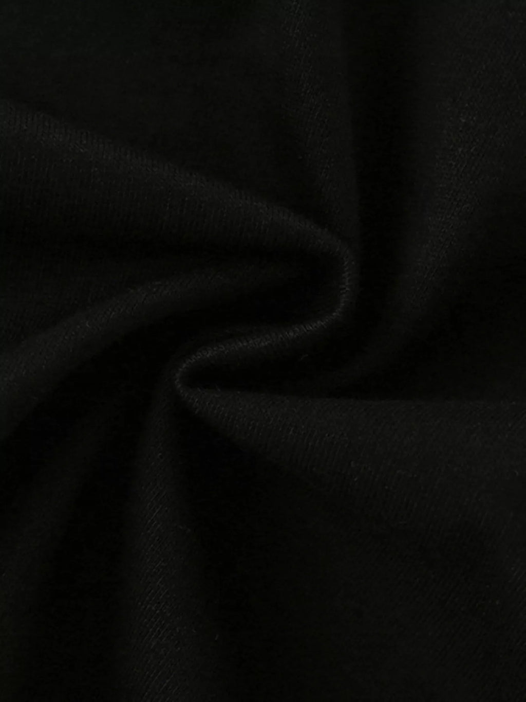 Graphic Round Neck T-Shirt in Black, product view 5