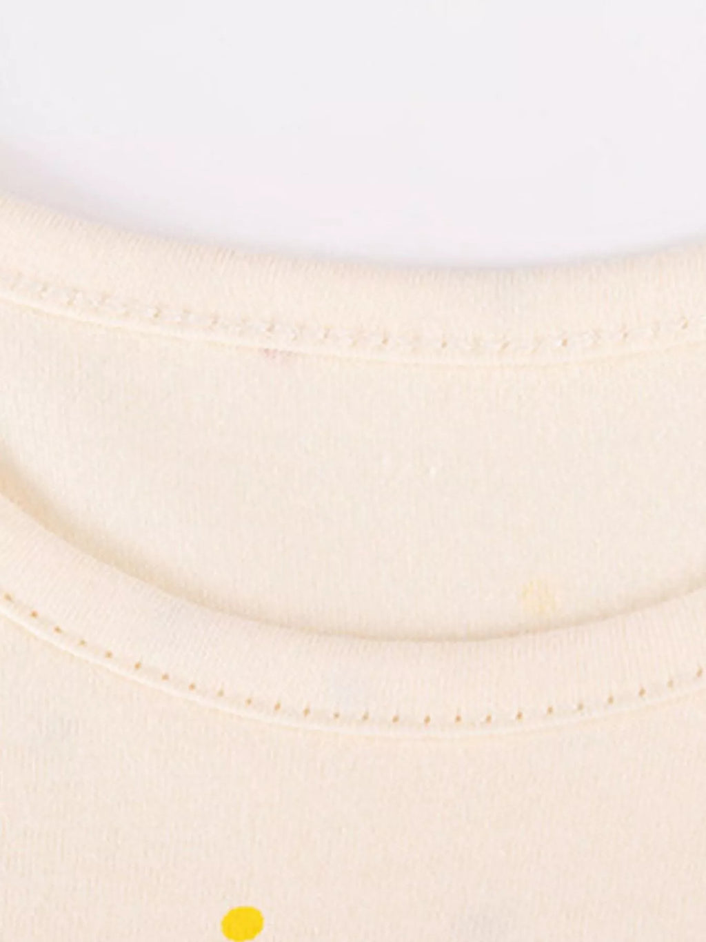 Tulle Dress with Polka Dots and Bow Detail in Cream, product view 3