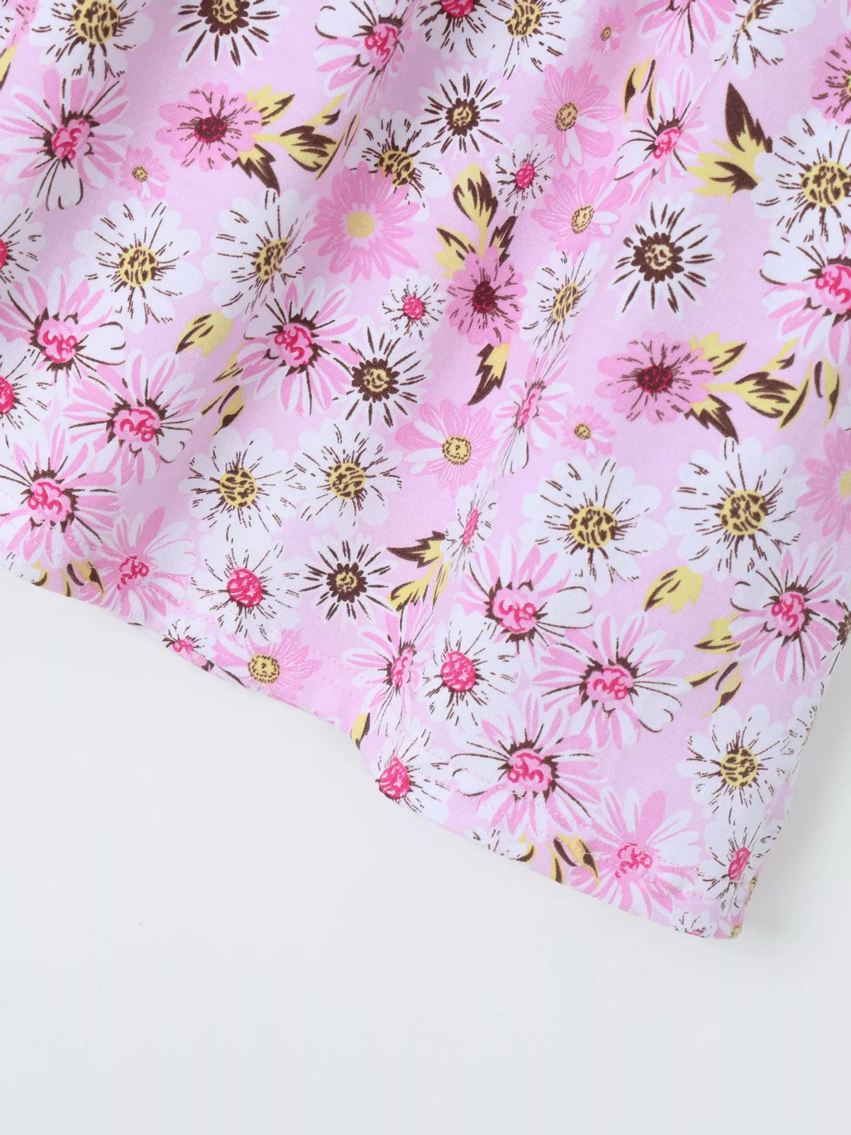 Floral Ruffle Sleeve Dress in Light Purple, product view 4
