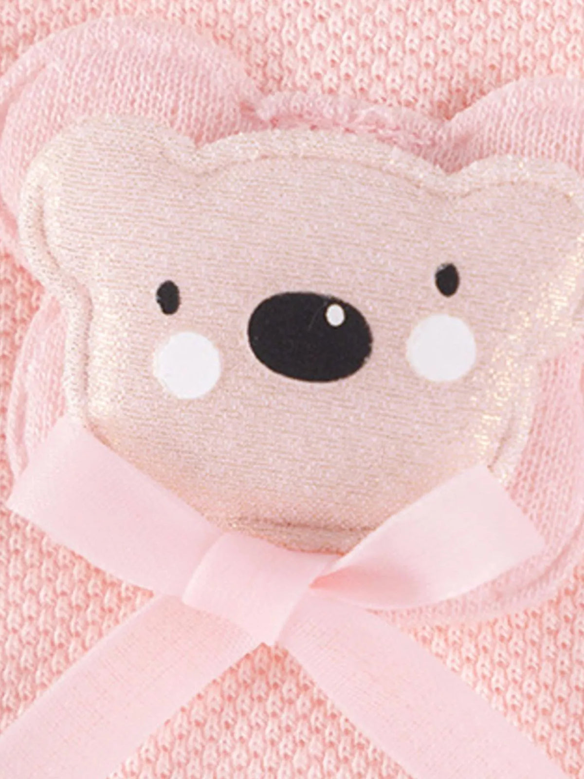 Pleated Polo Collar Long Sleeve Dress in Blush Pink, product view 4