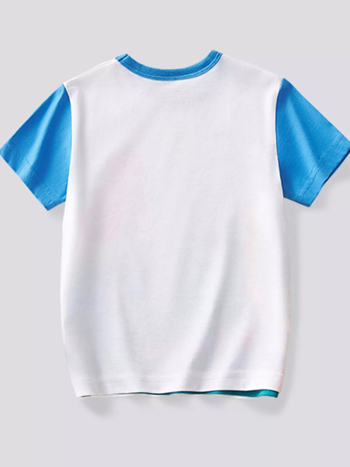 Dinosaur Print Short Sleeve T-Shirt in White, product view 5