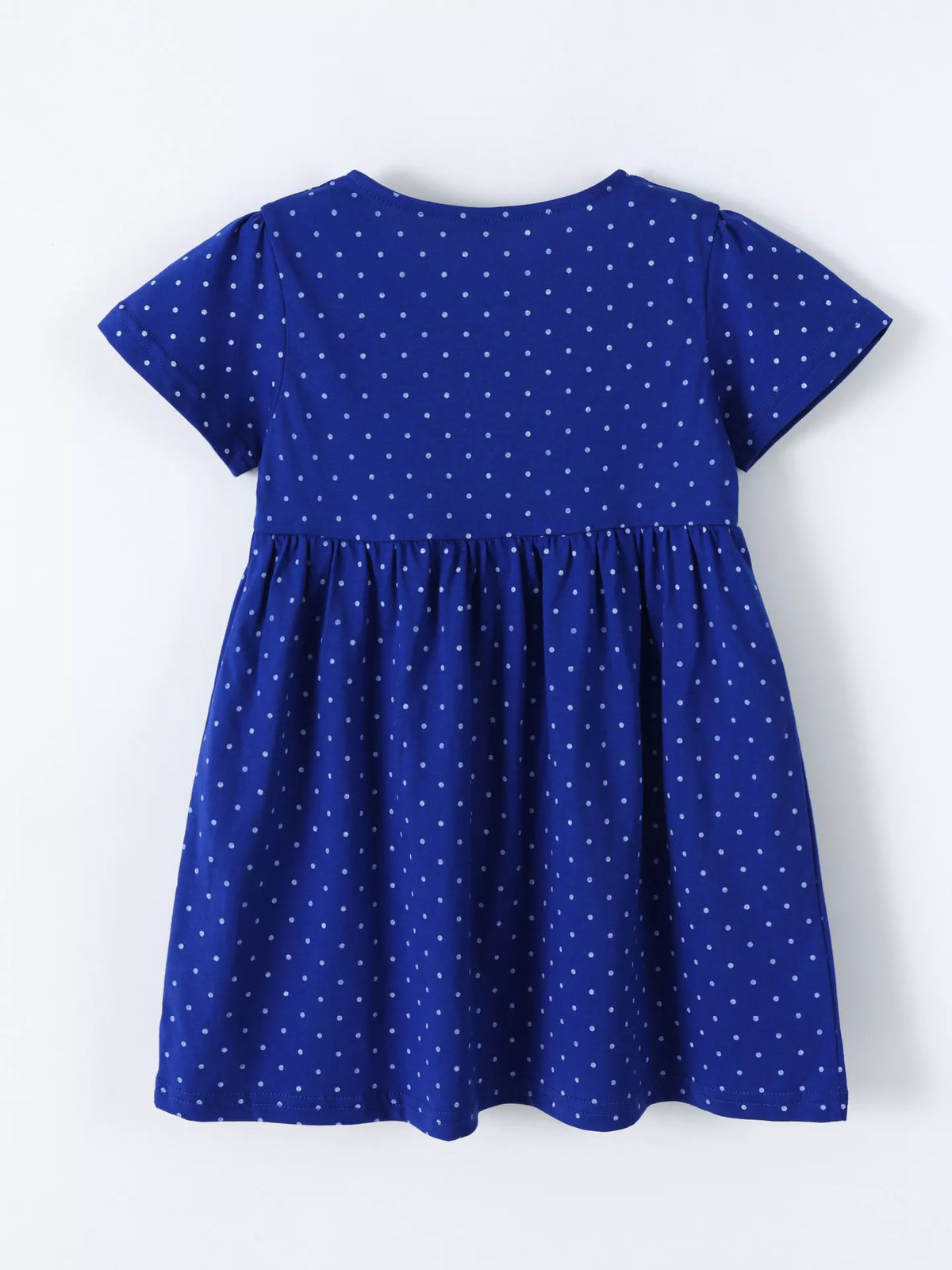 Polka Dot Unicorn Rainbow Dress in Blue, product view 5