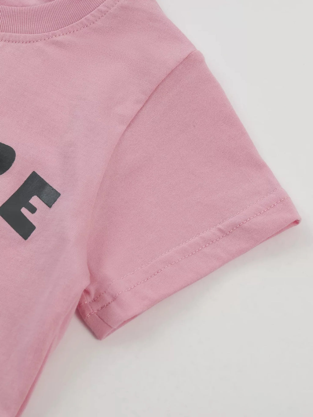 Cat Graphic Round Neck T-Shirt in Pink, product view 5