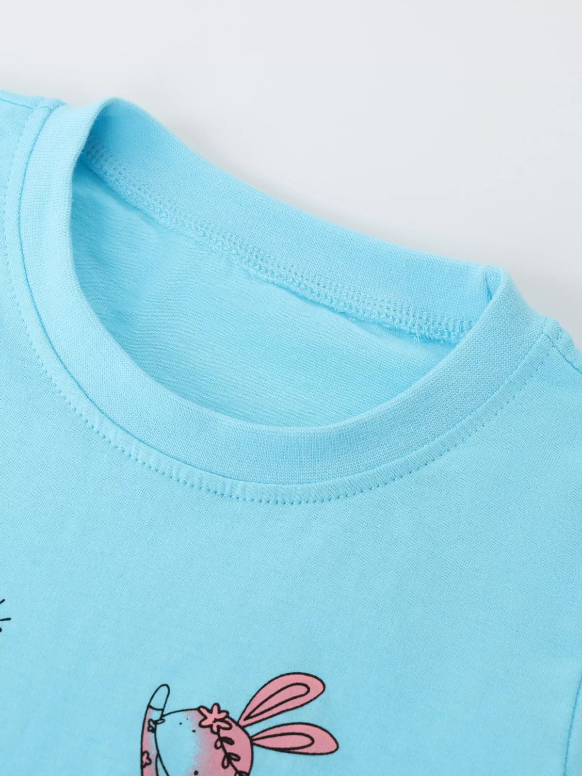 Dancing Friends Graphic T-Shirt in Lake Blue, product view 3