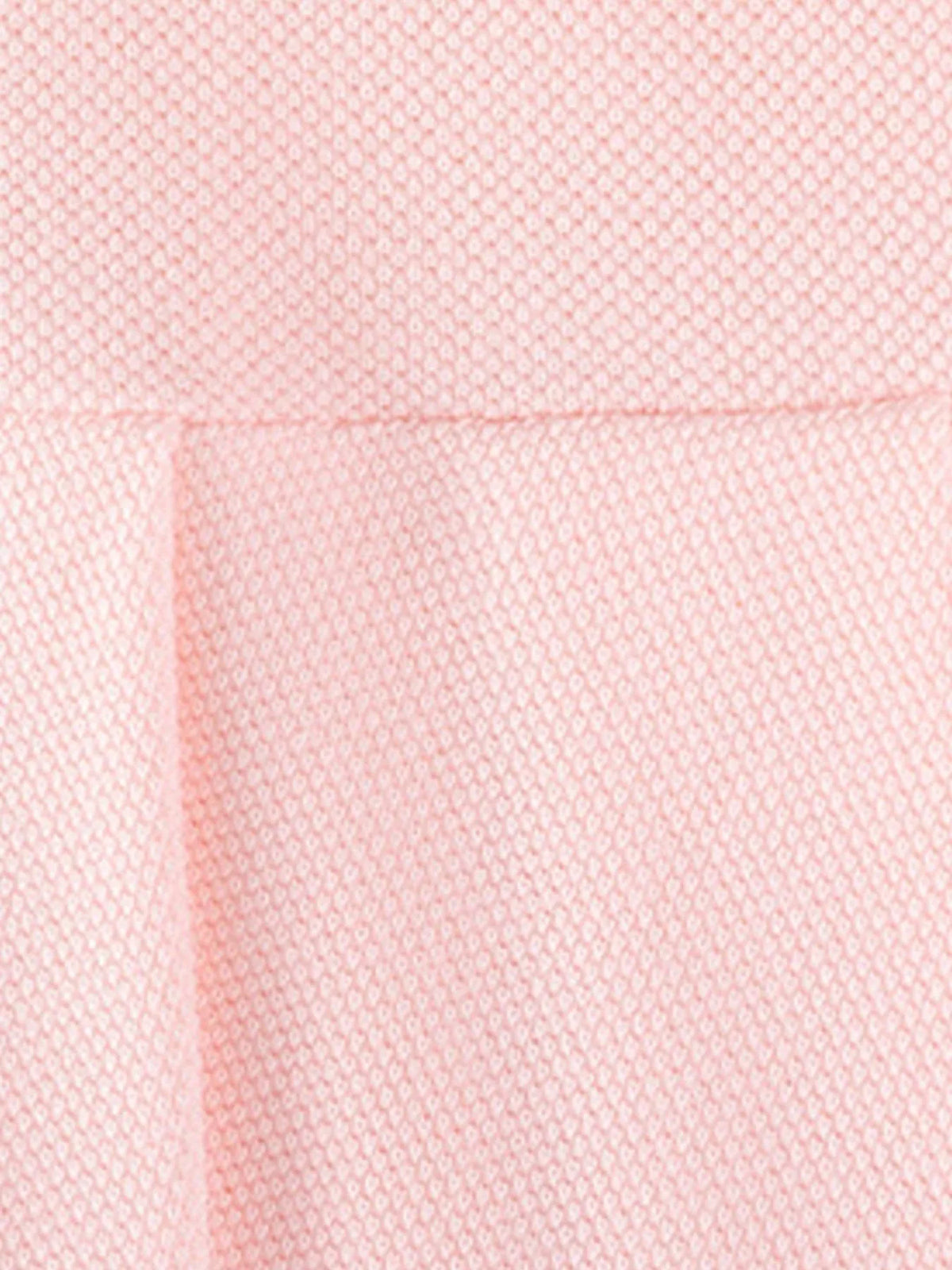 Pleated Polo Collar Long Sleeve Dress in Blush Pink, product view 5