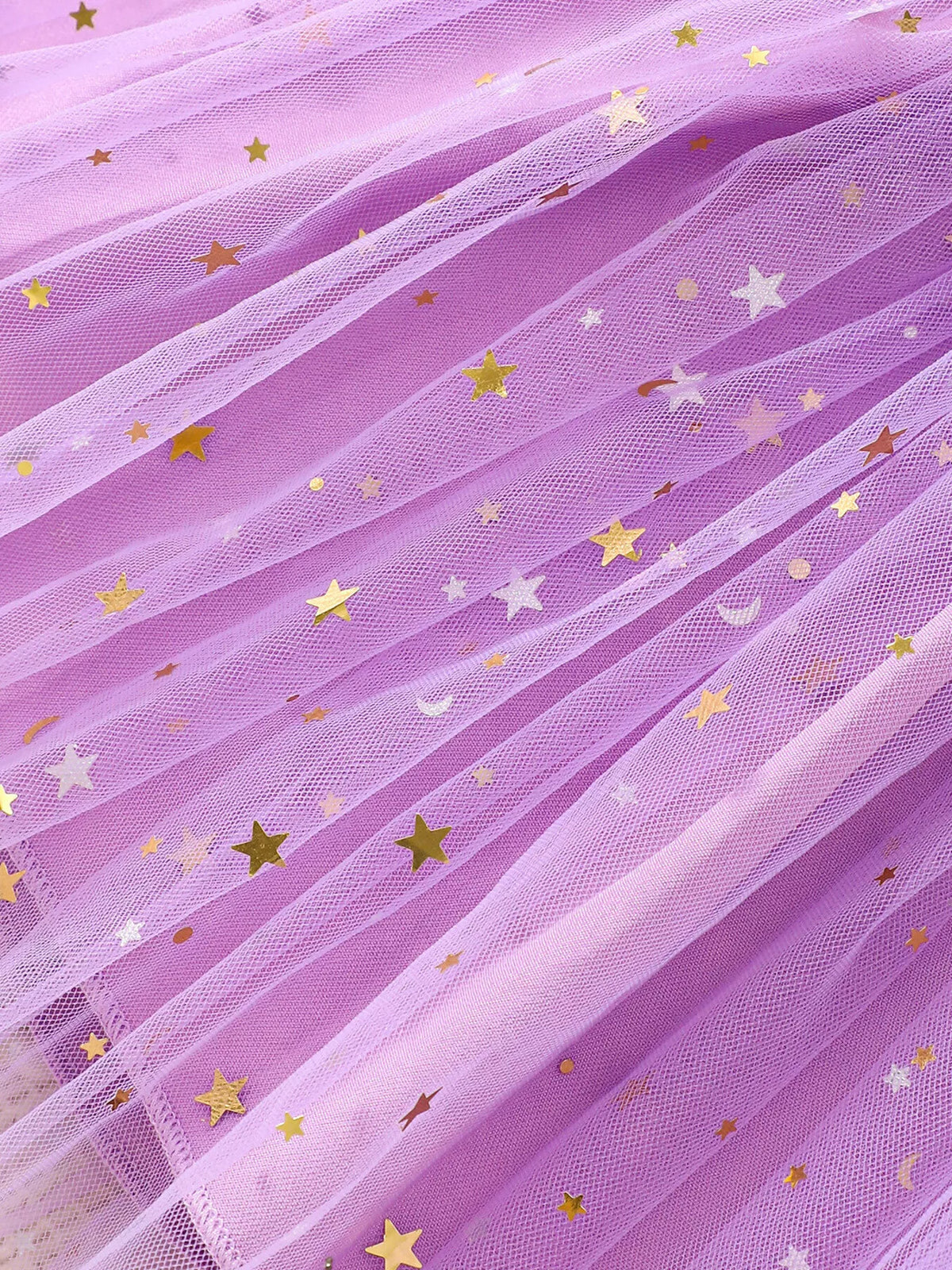 Halloween 'BOO Crew' Ghost Graphic Tulle Tutu Dress in Purple, product view 5