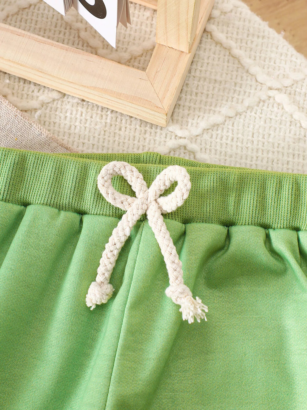 Golf Cart Striped Top and Pants Set in Light Green, product view 6