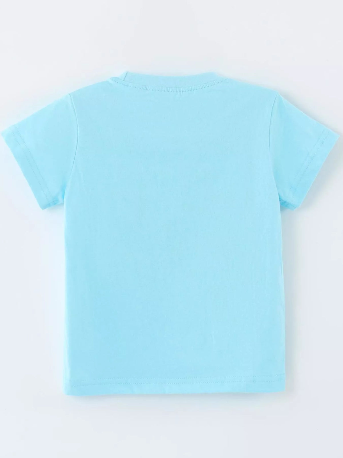 Fairy and Flower Embroidered Short Sleeve T-Shirt in Lake Blue, product view 6
