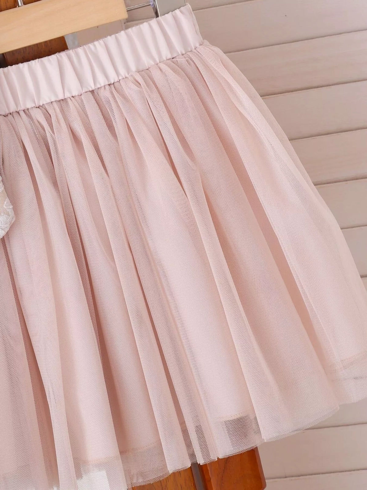 Flower Button Up Vest and Skirt Set in Gray, product view 4