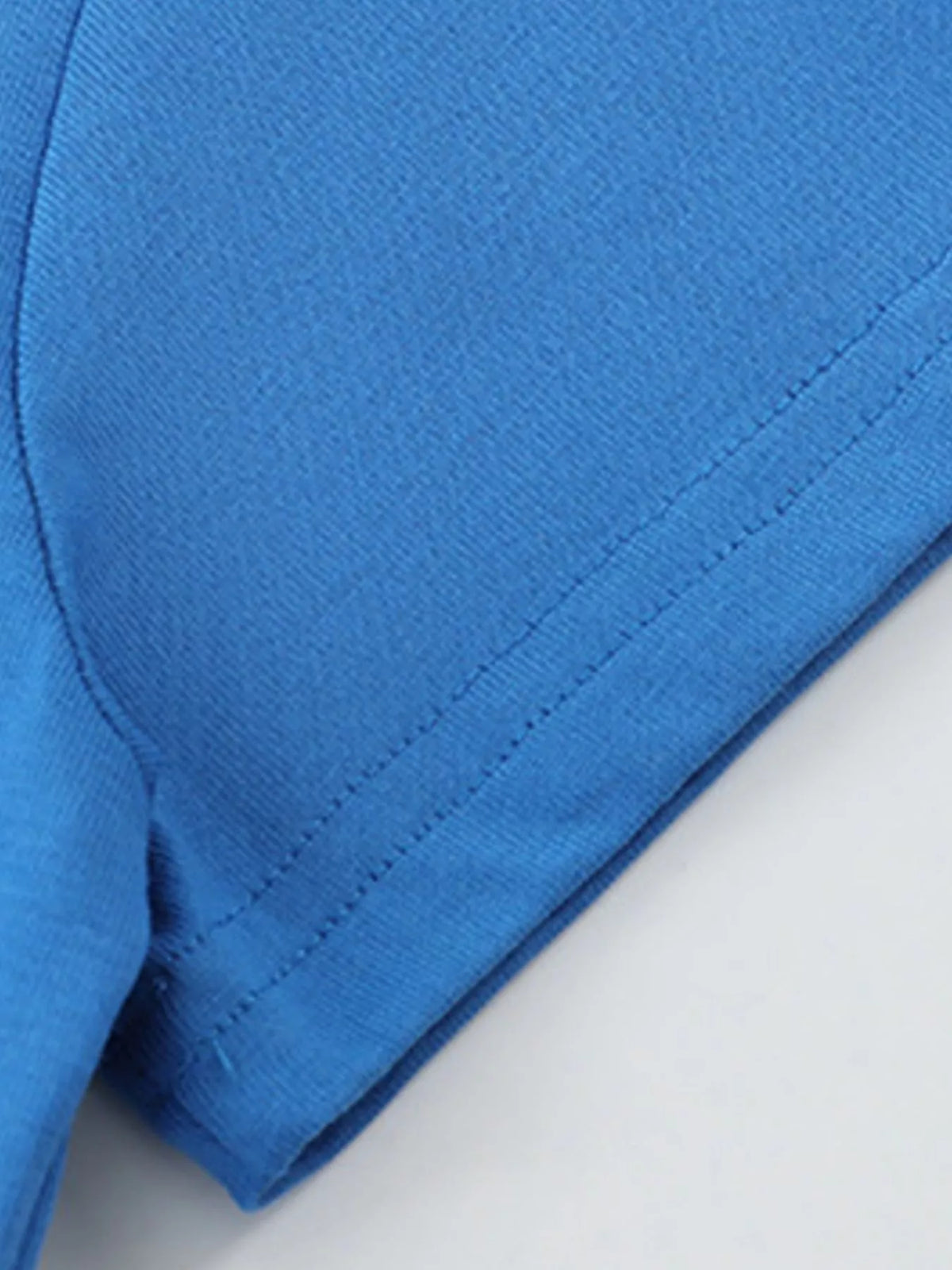 Dinosaur Embroidered Short Sleeve Tee in Peacock Blue, product view 4